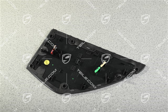 Dashboard trim lateral, Black, L