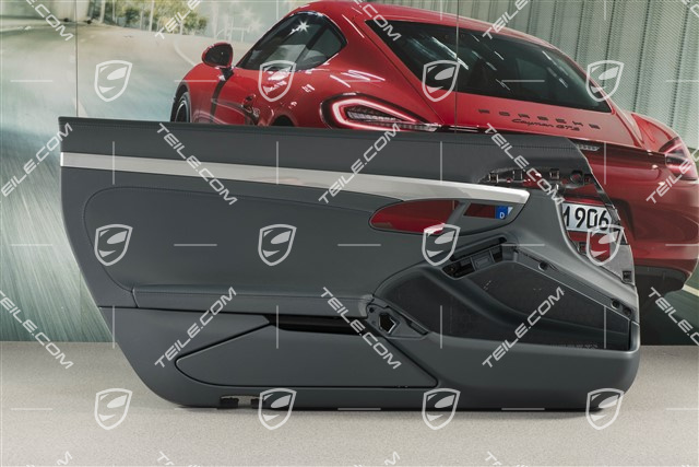 Türverkleidung, Leder, Graphitblau, L