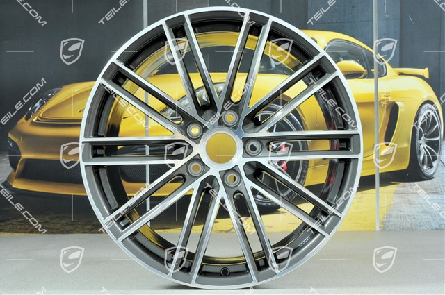 20" Felgensatz Turbo IV, 11,5J x 20 ET76 + 8,5J x 20 ET49, Titan