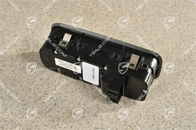 Power windows switch, Drivers side, Black Gloss
