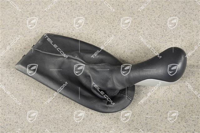 Gear shift knob, sport-silver, Metropole blue, 6-speed