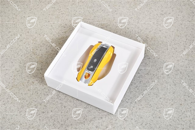 Vehicle key side faces / Key cap, Painted / lacquered, set Racing Yellow