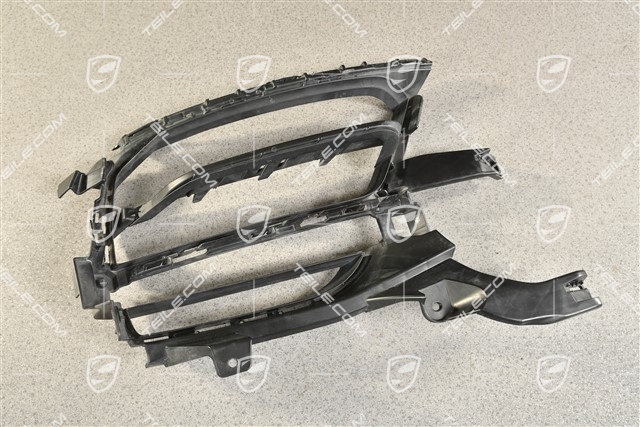 Front bumper, side grille, Black, R