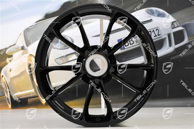 20" Felgensatz GT3, 9J x 20 ET55 + 12J x 20 ET47, in Schwarz (hochglanz)