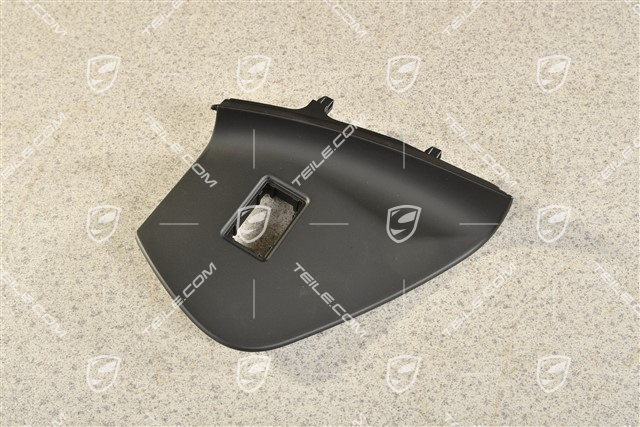 Dashboard trim lower part side cover, Airbag switch-off, Black, R