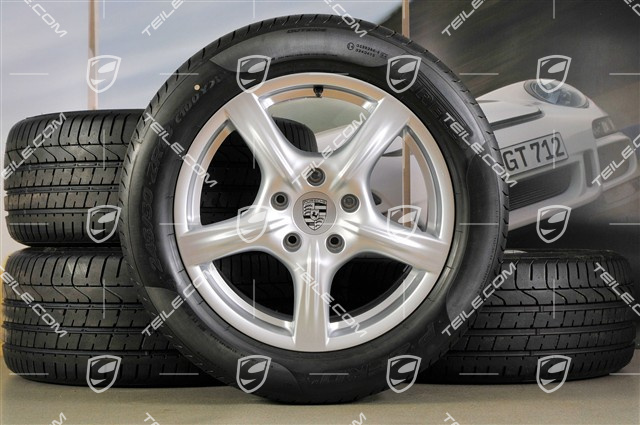 18" Panamera Sommerräder Satz, Felgen 8J x 18 ET59 + 9J x 18 ET53 + Reifen Pirelli P-Zero 245/50 18 + 275/45 18