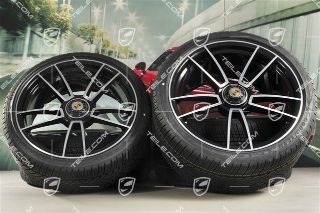 20/21-inch Turbo S winter wheel set, central lock wheel rims 8,5J x 20 ET40 + 11J x 21 ET66 + NEW Goodyear winter tyres 245/35 R20 + 305/30 R21