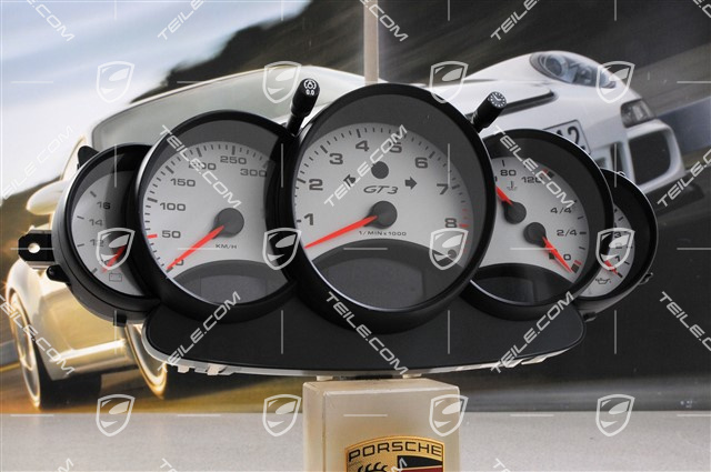 Instrument cluster, GT3, 6-speed manual transmission