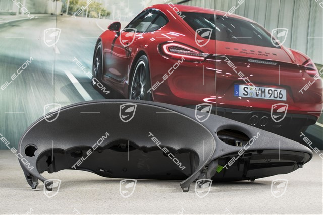 Dashboard trim / Instrument cluster cover, Leatherette, Metropole blue