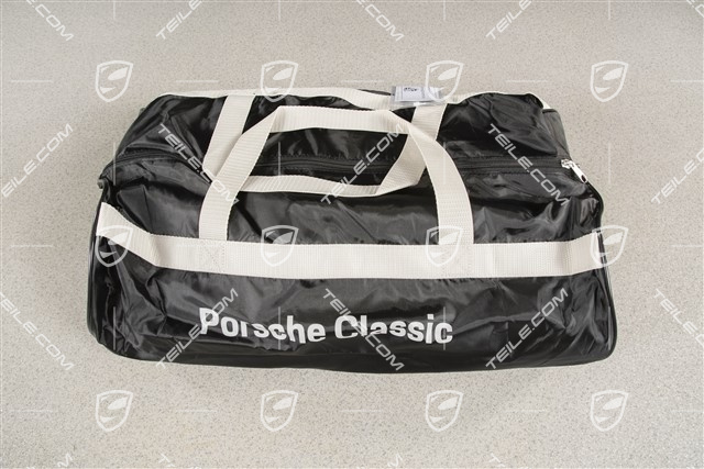 Fahrzeugabdeckung mit Porsche Wappen, schwarz, C2/C4/C4S/Targa, ohne Spoiler