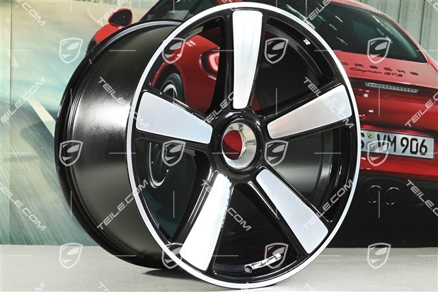21" Sport Classic Felge, 12J x 21 ET63, Tiefschwarz-Metallic