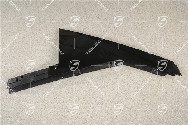 C-pillar outer cover, Front, Black, R