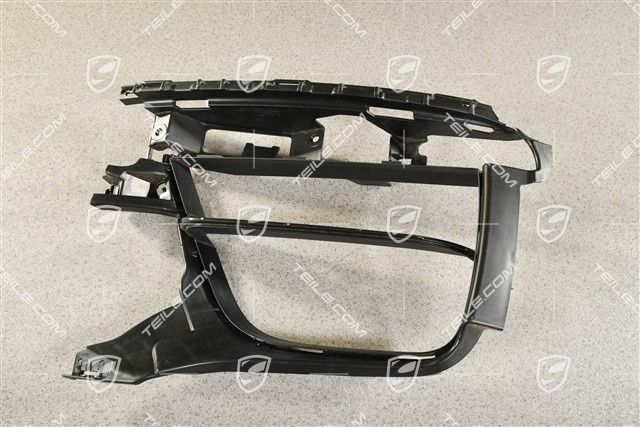 Front bumper, side ventilation grille, Black, L