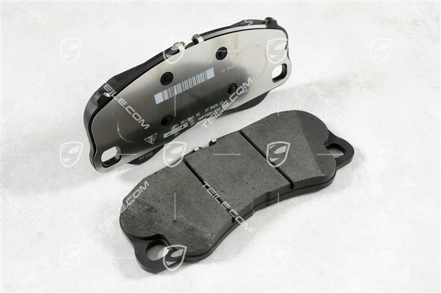 Brake pads, PCCB, not complete, 1/2 set Brake pads, PCCB, not complete, 1/2 set