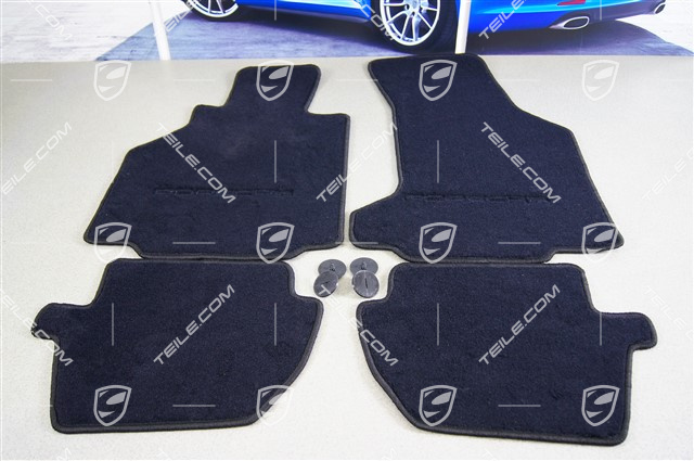 Fußmatten-Set, 4-teilig (996), für Cabrio/Targa mit BOSE Sound-System, schwarz