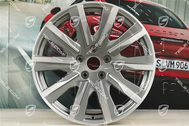 20" wheel rim Taycan Tequipment Design, 11J x 20 ET60, platin silver