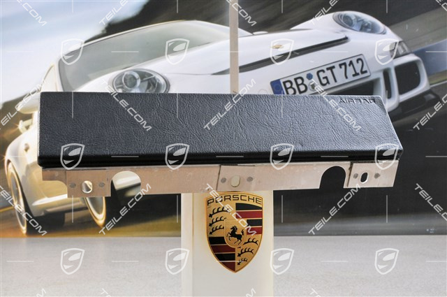 Airbag dash cover, lower, black leatherette Airbag dash cover, lower, black leatherette