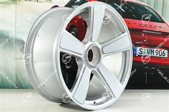 20-inch Sport Classic "911 Turbo 50 Years" wheel rim, central lock, 9.5J x 20 ET44, white high gloss