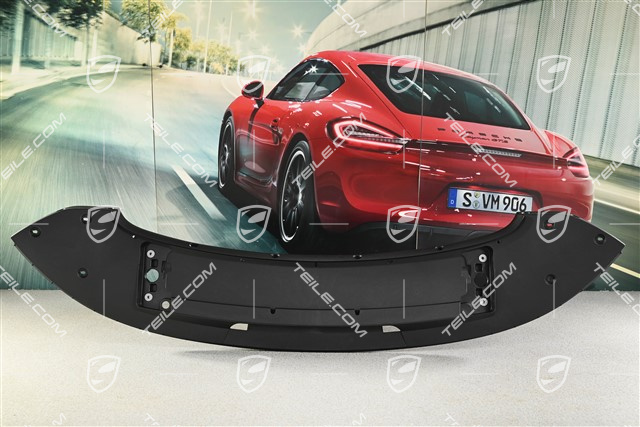 Targa / Cabrio, Rear lid, spoiler, bottom half, Black matte