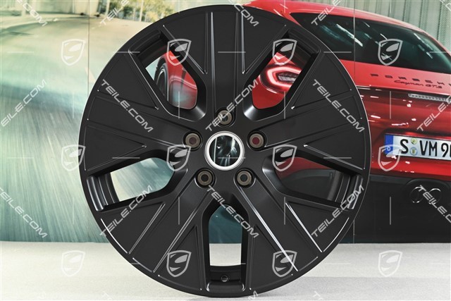 20" Felge Taycan Turbo Aero, 9J x 20 ET54, in Schwarz Seidenmatt