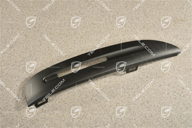 Spyder, Front bumper Position light trim, Satin black, R