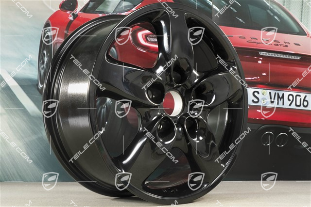 18" felga Cayenne Turbo, 8J x 18 ET57, czarny wysoki połysk