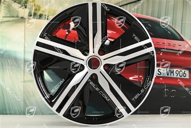 22" Macan Exclusive Design Felgensatz, 9J x 22 ET29 + 11J x 22 ET47, schwarz hochglanz