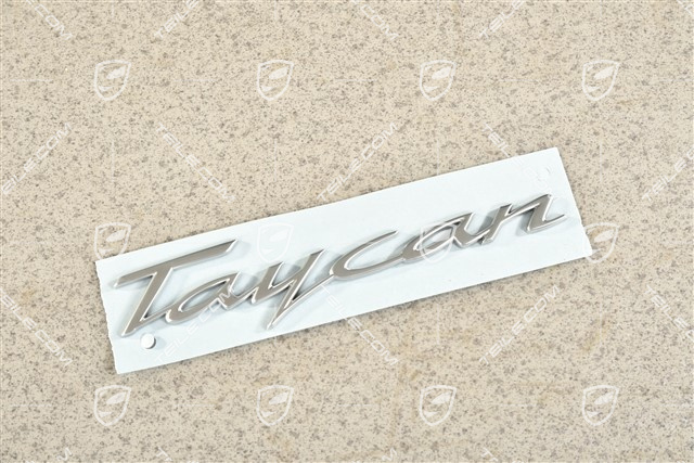 Badge / Emblem TAYCAN Light Silver Metallic