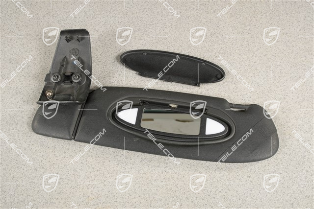 Sonnenblende, Cabrio, Kunstleder, schwarz, L