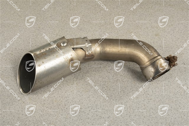 S, exhaust system tail pipe, outer, R