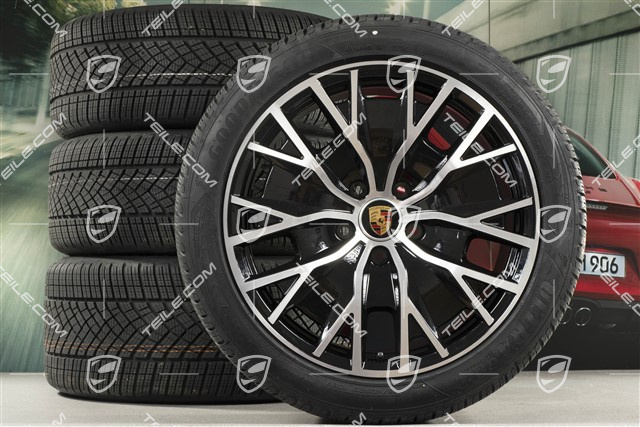 20-inch Turbo S Aero Design winter wheel set, rims 9J x 20 ET54 + 11J x 20 ET60, Goodyear winter tyres 245/45 R20 + 285/40 R20