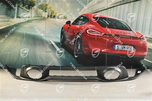 Untere Abdeckung / Diffusor, Stoßstange hinten, Turbo, Schwarzmatt