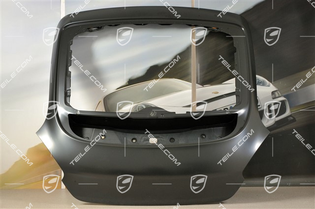 Deck lid, with hole for rear window wiper