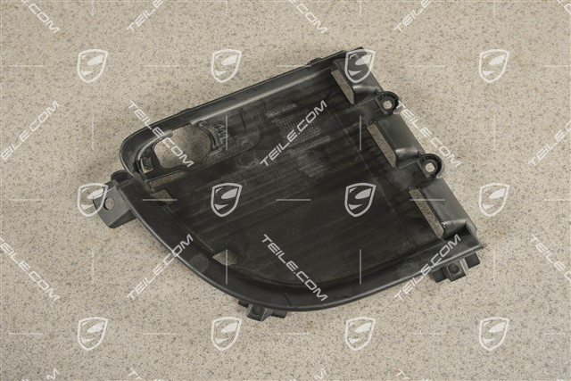 C2, Air inlet / duct / guide cover, lateral, PDC, Black matte, L