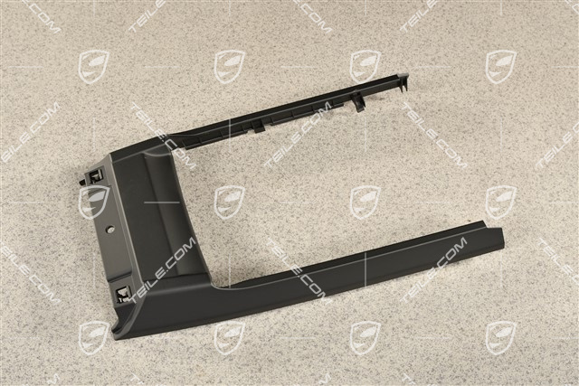 Cover / Console centre, Shifter Trim / panel, manual, Black