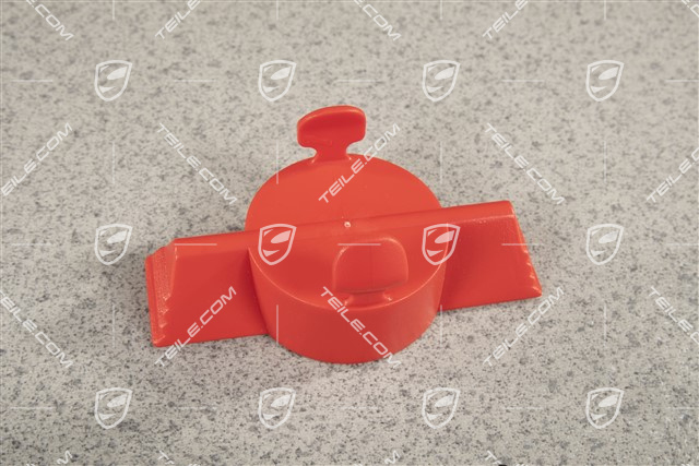 Dummy cover, Tow hitch, Red
