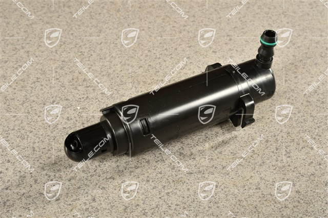 Headlight washer nozzle jet incl. Nozzle cap in Black, L=R