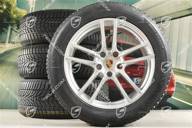 20" koła zimowe Cayenne COUPE Sport, komplet, felgi 9J x 20 ET50 + 10,5J x 20 ET55 + NOWE opony zimowe Hankook 255/55 R20 + 295/45 R20, z czujnikami ciśnienia