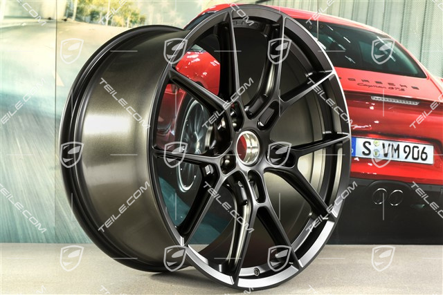 20+21-inch Carrera lightweight wheel rim set, 8,5J x 20 ET50 + 11,5J x 21 ET67, black satin matt
