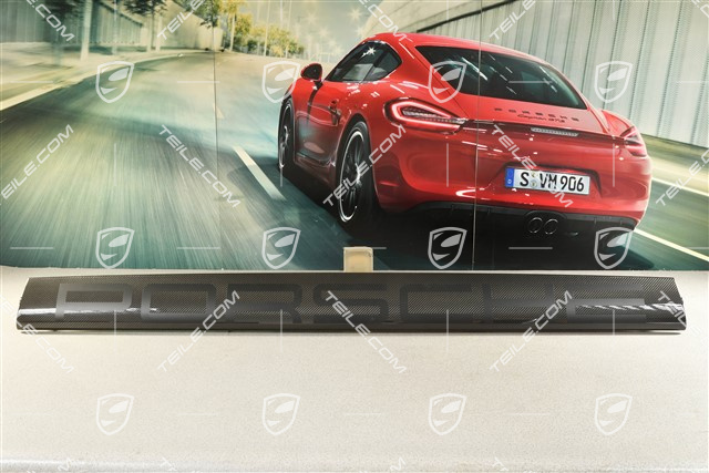 Rear spoiler / wing GT3 RS, Weissach package, carbon, "PORSCHE" Lettering