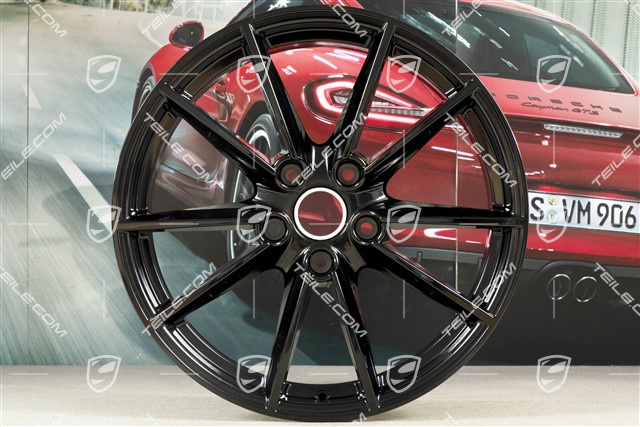 20" Felga Carrera S, 8,5J x 20 ET53, czarny wysoki połysk