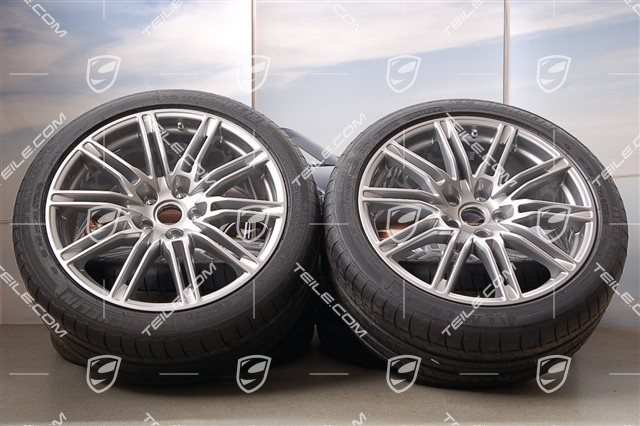 21" SportEdition Sommerräder Satz, GT-Silbermetallic, Felgen 10J x 21 ET 50 + Sommerreifen 295/35 R 21 107Y XL, ohne RDK-Sensoren