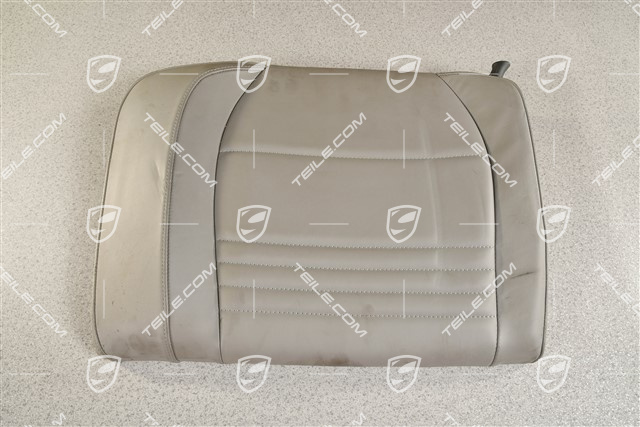 Back seat backrest, leather, graphite grey, Coupe, L