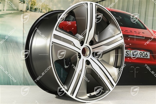 22-inch wheel rim Macan Exclusive Design, 11J x 22 ET47, Turbonite, left