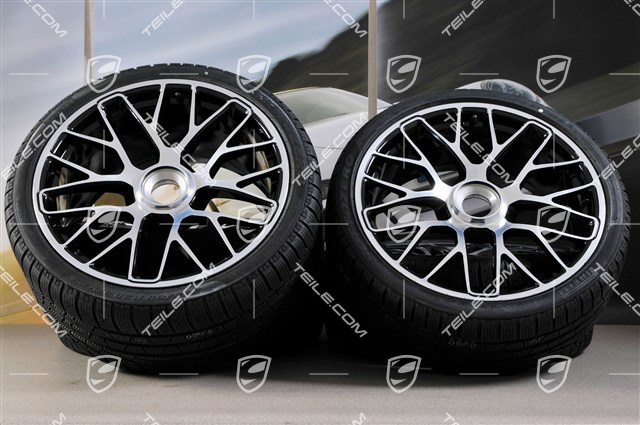 20" Turbo S central locking winter wheel set for Turbo S, wheels 8,5J x 20 ET51 + 11J x 20 ET59 + Pirelli Sottozero II winter wheels 245/35 R20+295/30 R20, TPMS