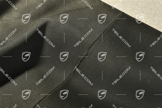 Convertible top covering, cabrio, black, damaged canvas