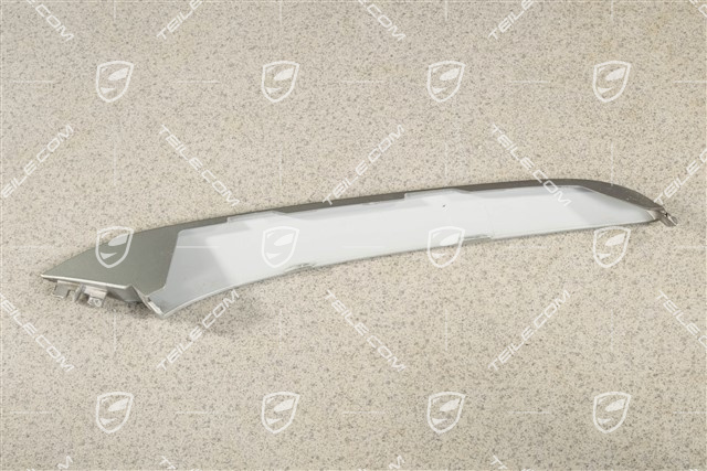4 / 4S Facelift, Disc / cover lower, front bumper retaining frame, Titanium metallic, L