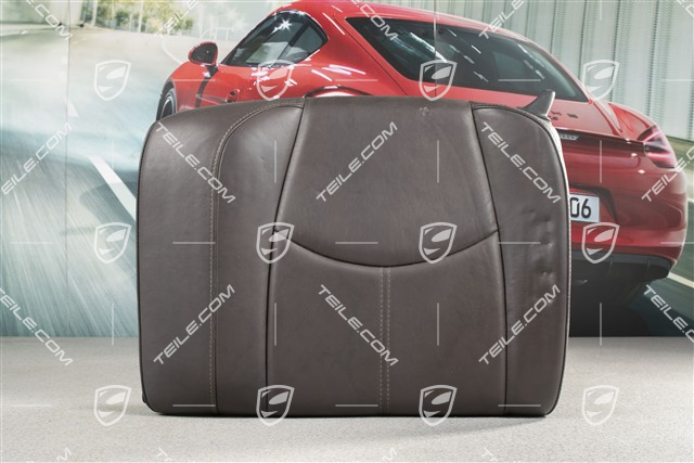 Back seat backrest, Cabrio, Leather, Cocoa, L