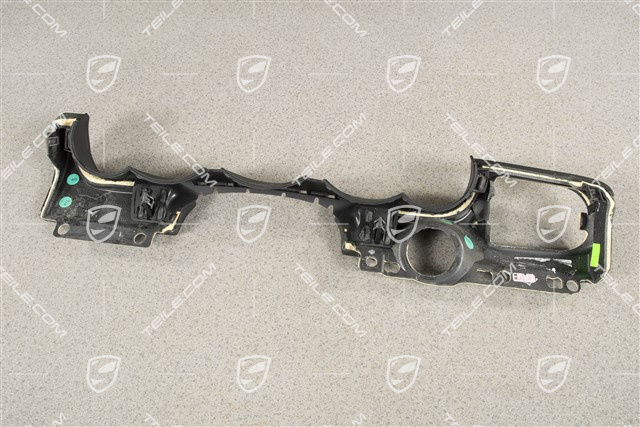 Trim lower section, Leather, Black