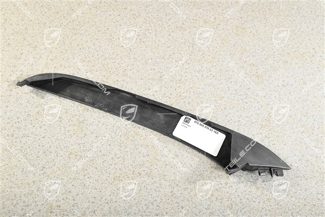 Disc / cover lower for front bumper retaining frame, Black, R